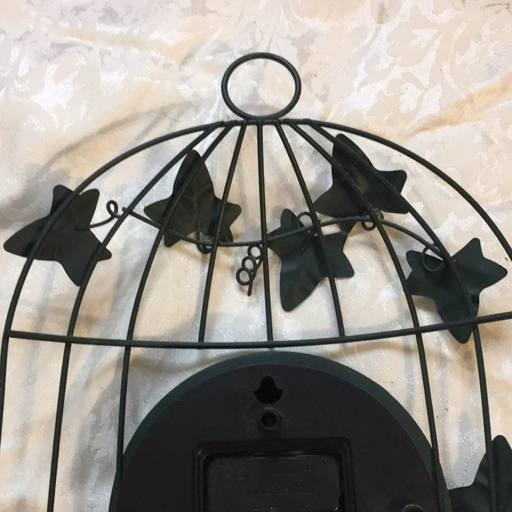 Vintage Birdcage Ingraham Quartz Wall Mantle Clock